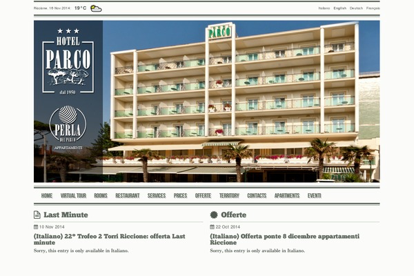 hotelparcoriccione.it site used Hparco