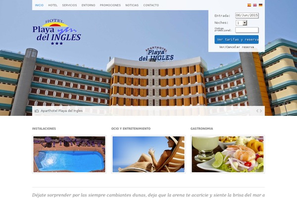 hotelplayadelingles.es site used Wp_aegean5-v1.5.2