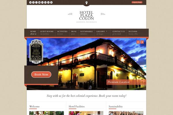 Nice Hotel theme site design template sample