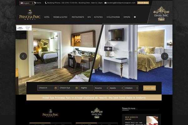 hotelprincesaparc.com site used Prinsesaparc