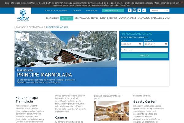 hotelprincipemarmolada.com site used Valtur