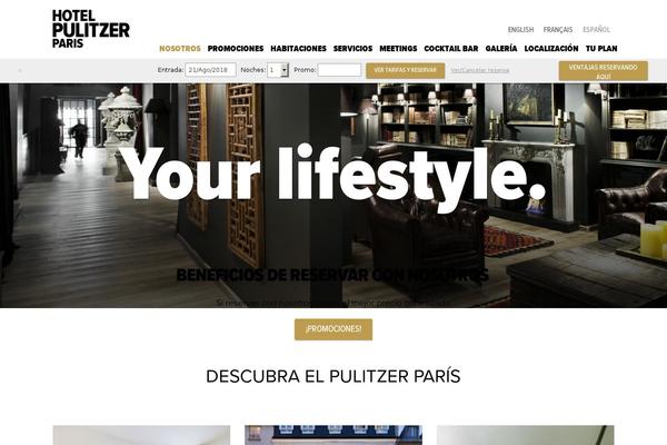 hotelpulitzer.com site used Pulitzer-paris