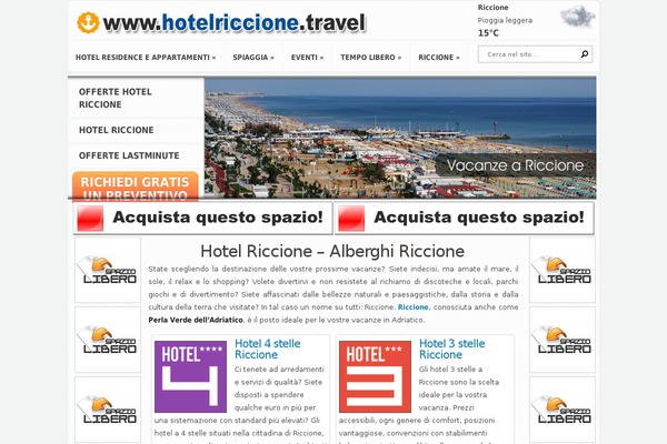 hotelriccione.travel site used Tcinformatica