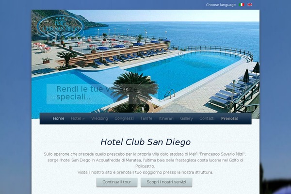 hotelsandiego.it site used Sandiegotheme