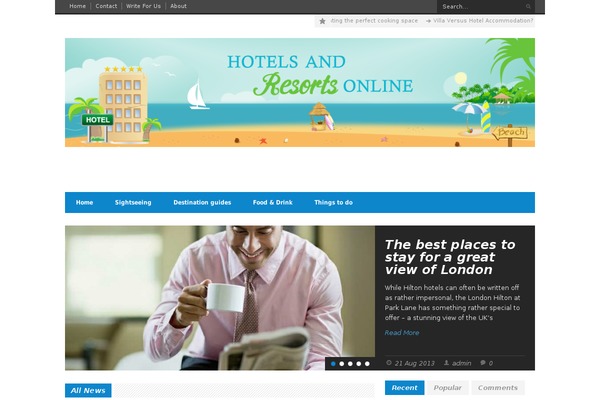 hotelsandresortsonline.com site used Megazine