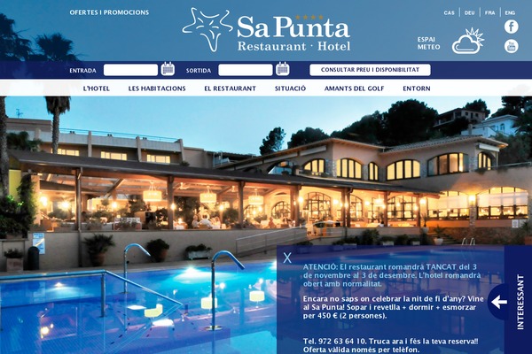 hotelsapunta.com site used Sapunta