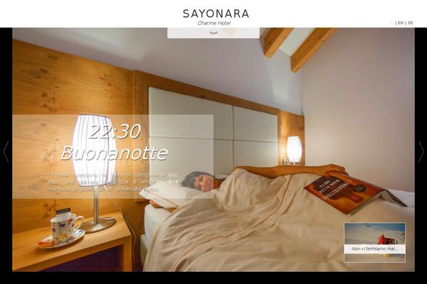 hotelsayonara.com site used Sayonara