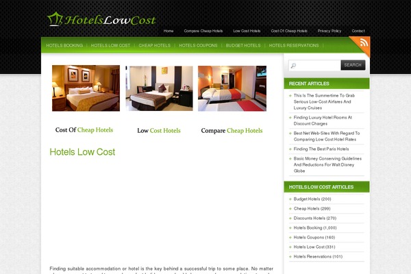 hotelslowcost.com site used Colorbold