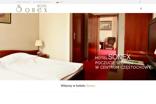hotelsonex.pl site used Sonex