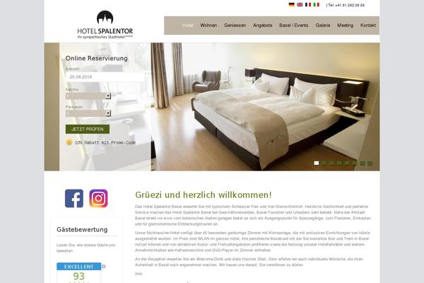 hotelspalentor.ch site used Spalentor