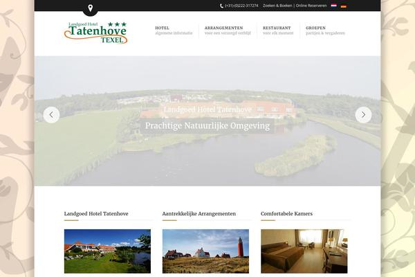 hoteltatenhove.nl site used Tatenhovehotel