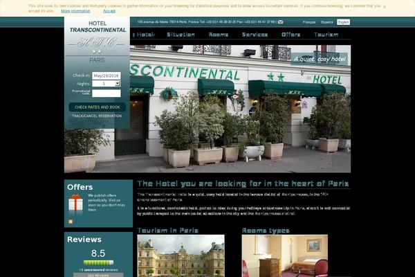 hoteltranscontinental.com site used Transcontinental