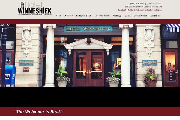 hotelwinn.com site used Responsive-template