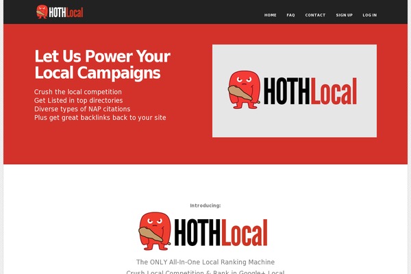 hothlocal.com site used Flatpack