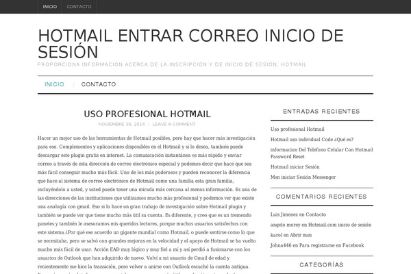WordPress website example screenshot