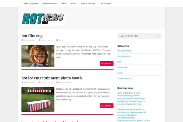 FastNews Light theme site design template sample