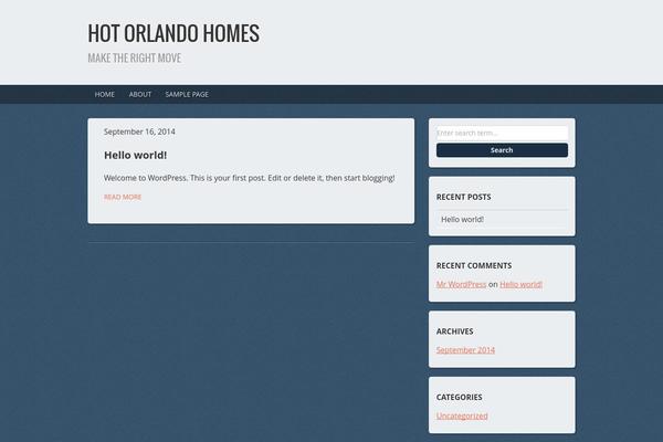 Modern Estate theme site design template sample