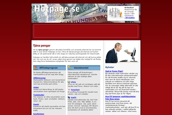 hotpage.se site used Ck_hotpage