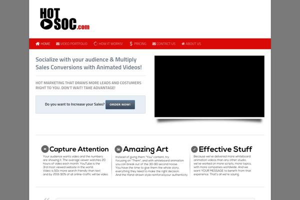 Hueman theme site design template sample