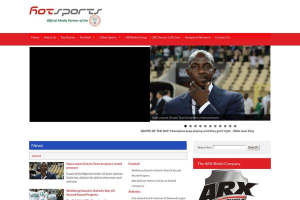 Evergreen Sports theme websites examples