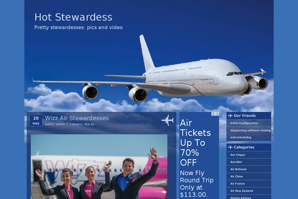 hotstewardess.com site used Stewardess