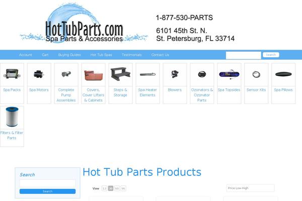 hottubparts.com site used Hottubparts