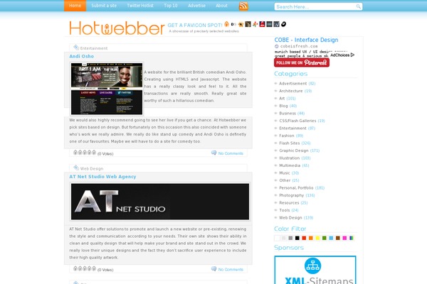 hotwebber.com site used Hotwebber