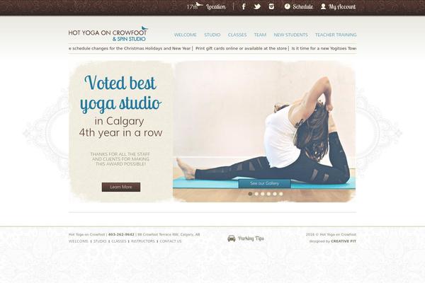 hotyogaoncrowfoot.com site used Hotyoga