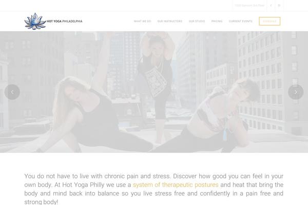 hotyogaphiladelphia.com site used By