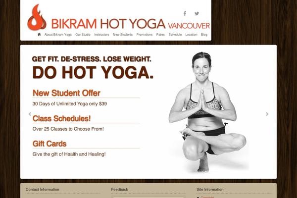 hotyogavancouver.com site used Pd_bootstrap
