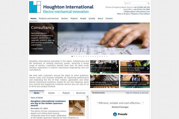 houghton WordPress theme, websites list used houghton theme houghton theme websites examples