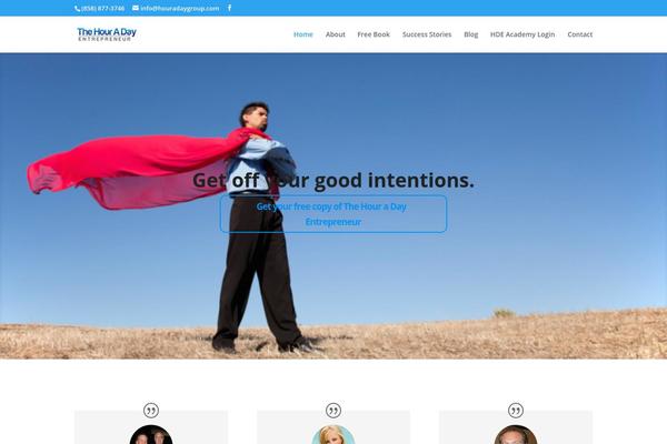 Divi theme site design template sample