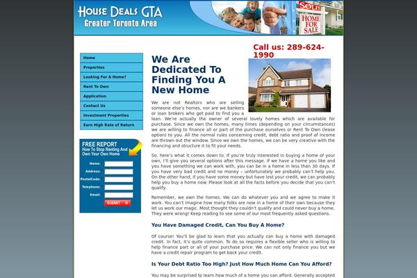 housedealsgta.ca site used Reports_and_folders_ote115