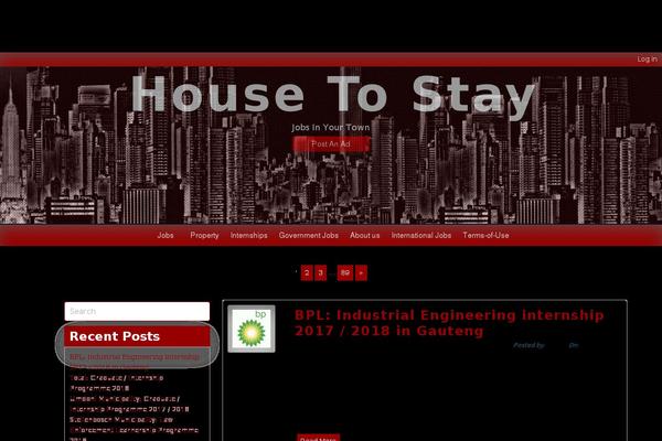housetostay.co.za site used Jobile