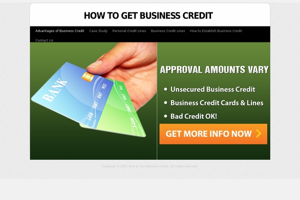 how-to-get-business-credit.com site used Squeeze-boss-wordpress-theme