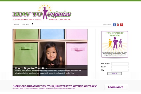how-to-organize.co site used Basics