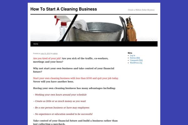 Twenty Ten theme site design template sample