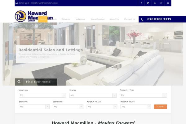 Site using Propertyhive plugin