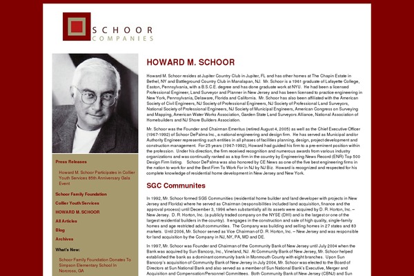 howardschoor.com site used Pcg