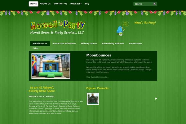 howelltoparty.com site used Groovyblog