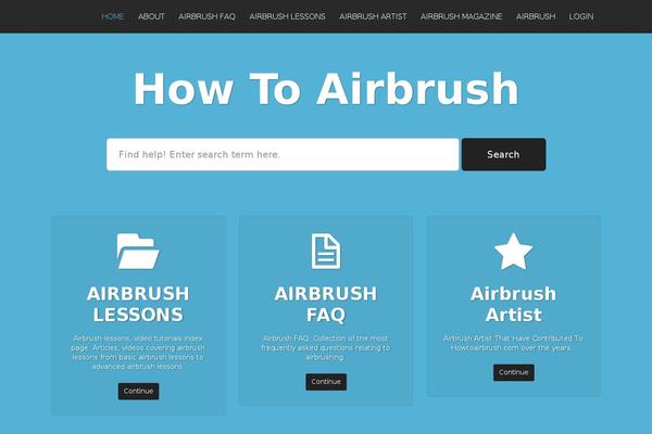 howtoairbrush.com site used KnowledgePress