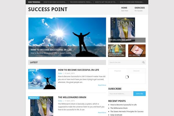 Point theme site design template sample