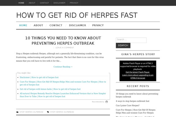 howtogetridofherpes-fast.com site used Healthfitness