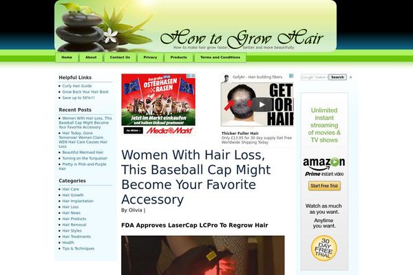 howtogrowhair.org site used Ambient-glo