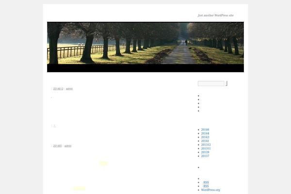 Twenty Ten theme site design template sample