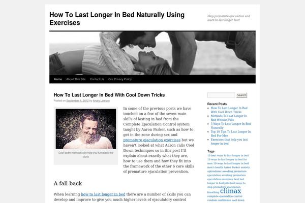 Twenty Ten theme site design template sample