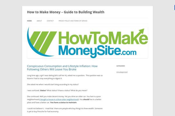 howtomakemoneysite.com site used Twenty Twelve
