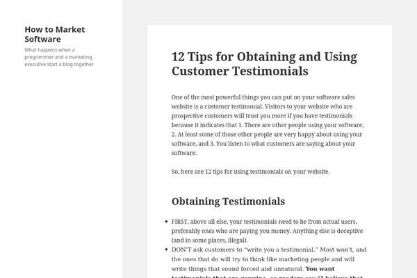 Twenty Fifteen theme site design template sample