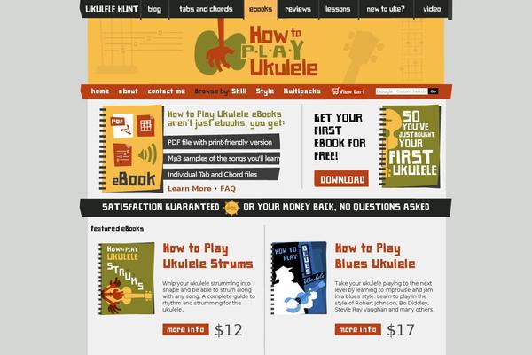 howtoplayukulele.com site used Ukehunt