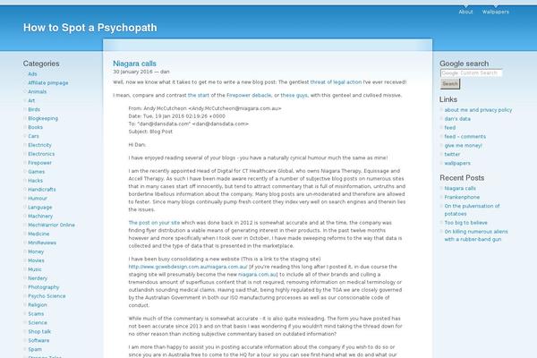 howtospotapsychopath.com site used Garland